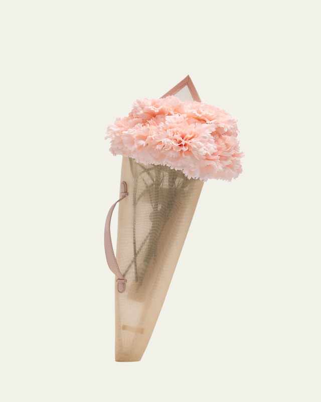 XL Stuffed Carnation Bouquet Clutch Bag